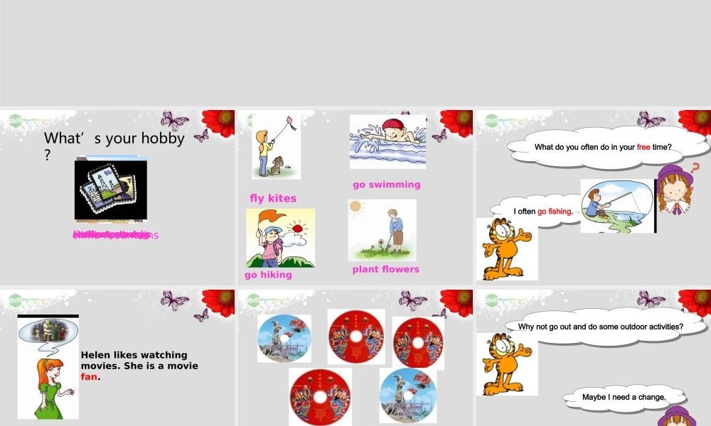 仁爱初中英语八上《Unit 3Topic 1 What's your hobby》PPT课件A (2).ppt