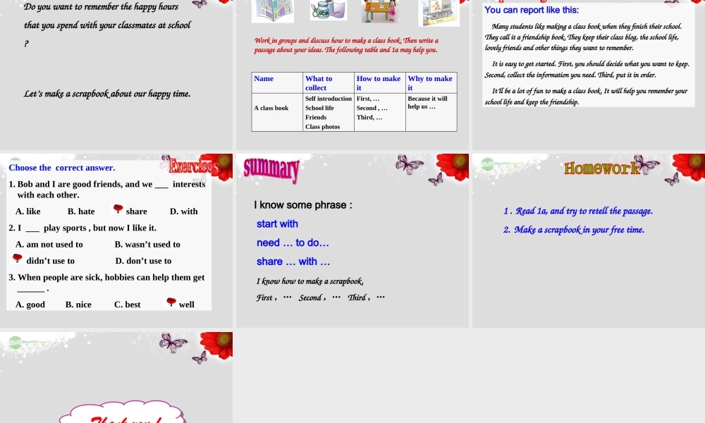 仁爱初中英语八上《Unit 3Topic 1 What's your hobby》PPT课件C (2).ppt
