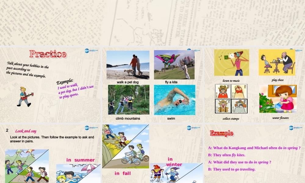 仁爱初中英语八上《Unit 3Topic 1 What's your hobby》PPT课件C (1).ppt