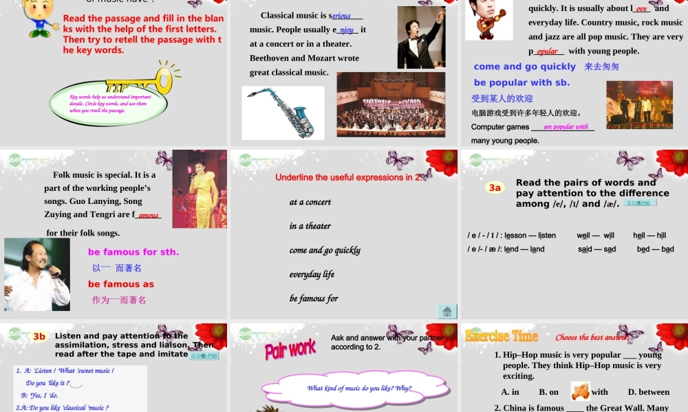 仁爱初中英语八上《Unit 3Topic 2 What sweet music!》PPT课件B (2).ppt