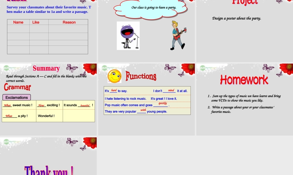 仁爱初中英语八上《Unit 3Topic 2 What sweet music!》PPT课件D (2).ppt