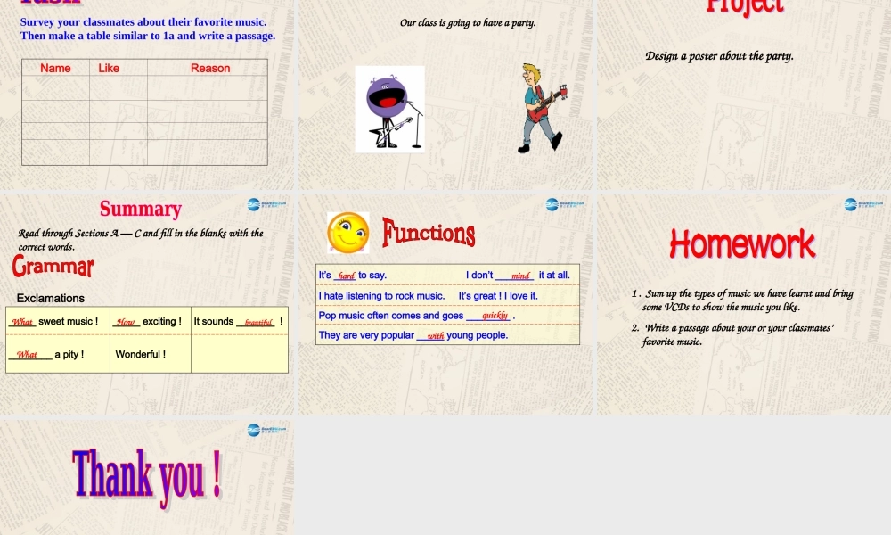 仁爱初中英语八上《Unit 3Topic 2 What sweet music!》PPT课件D (1).ppt