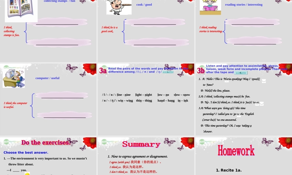 仁爱初中英语八上《Unit 3Topic 3 What were you doing at this time yesterday》PPT课件B (2).ppt