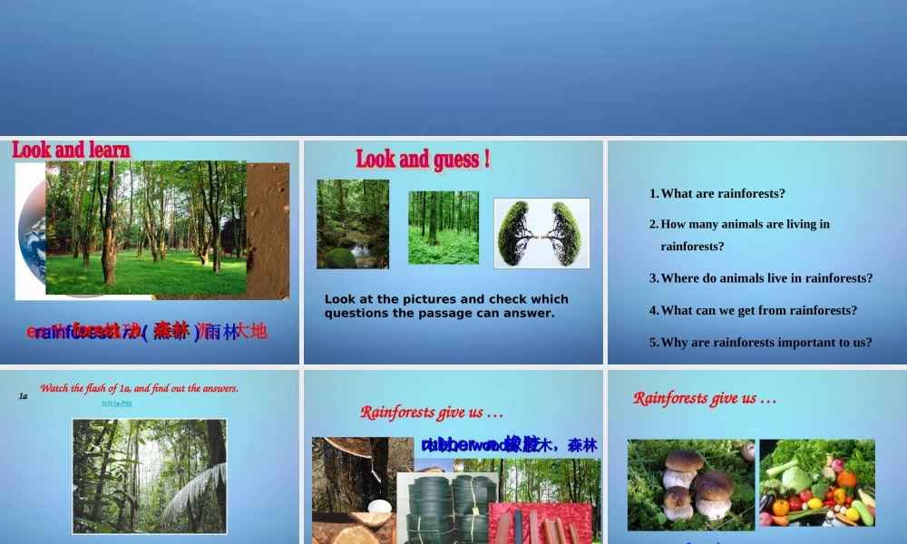 仁爱初中英语八上《Unit 4Topic 1 What's the strongest animal on the farm》PPT课件B.ppt