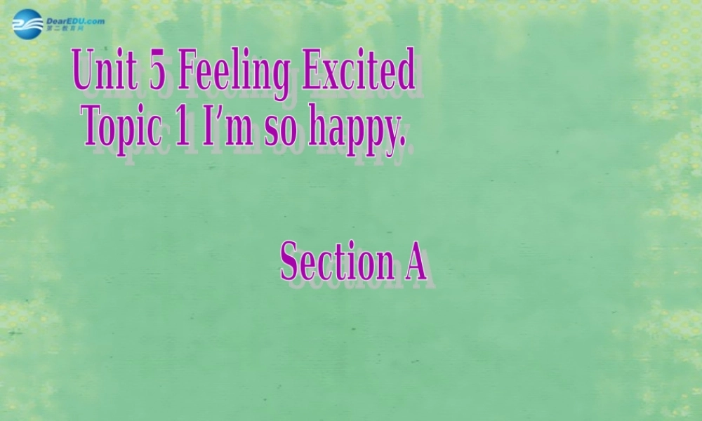 仁爱初中英语八下《Unit 5Topic 1 I'm so happy.》PPT课件A.ppt