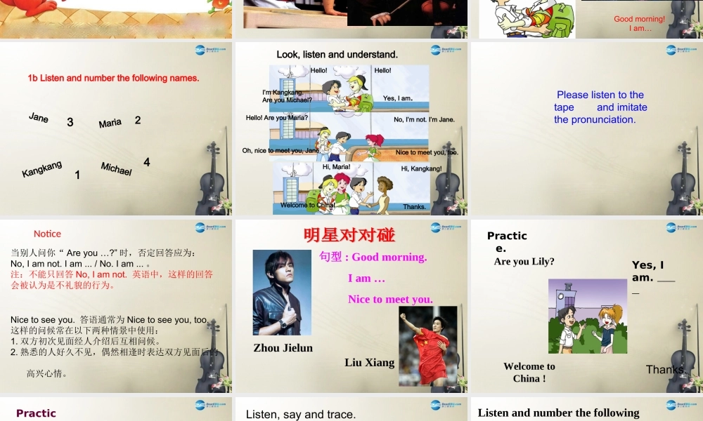 仁爱初中英语七上《Unit 1Topic 1 Welcome to China!》PPT课件.ppt