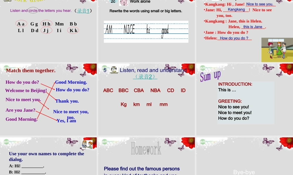 仁爱初中英语七上《Unit 1Topic 1 Welcome to China!B》PPT课件 (1).ppt