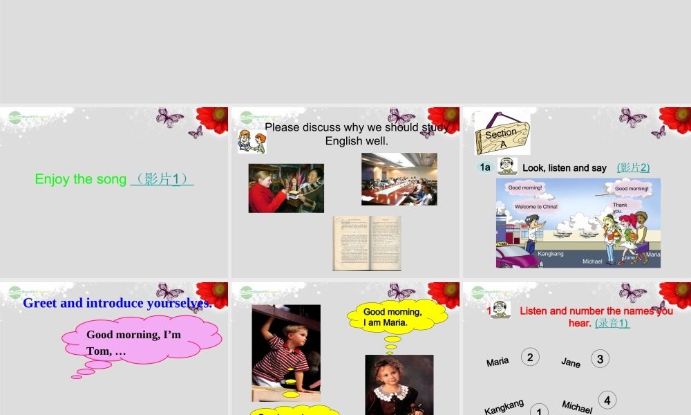 仁爱初中英语七上《Unit 1Topic 1 Welcome to China!A》PPT课件 (2).ppt