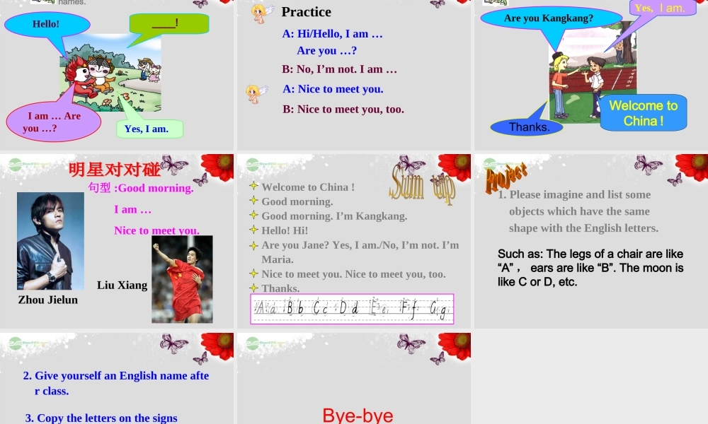 仁爱初中英语七上《Unit 1Topic 1 Welcome to China!A》PPT课件 (2).ppt