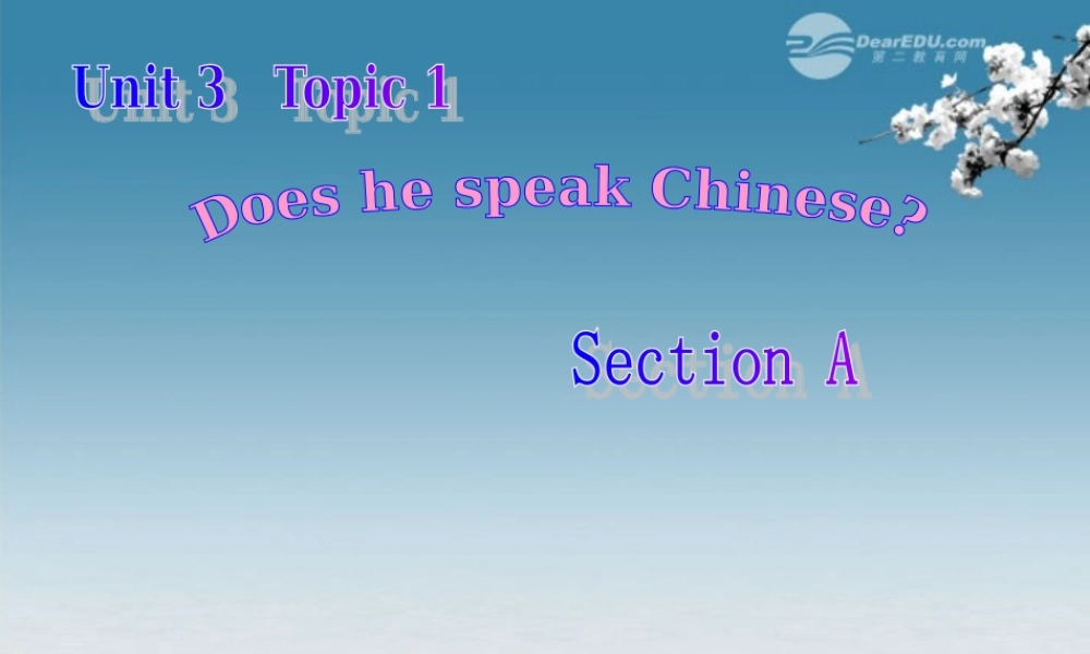 仁爱初中英语七上《Unit 3Topic 1 Does he speak ChineseA》PPT课件 (2).ppt