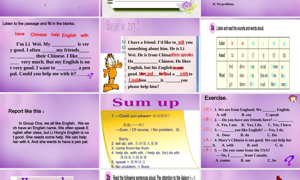 仁爱初中英语七上《Unit 3Topic 1 Does he speak ChineseA》PPT课件 (3).ppt