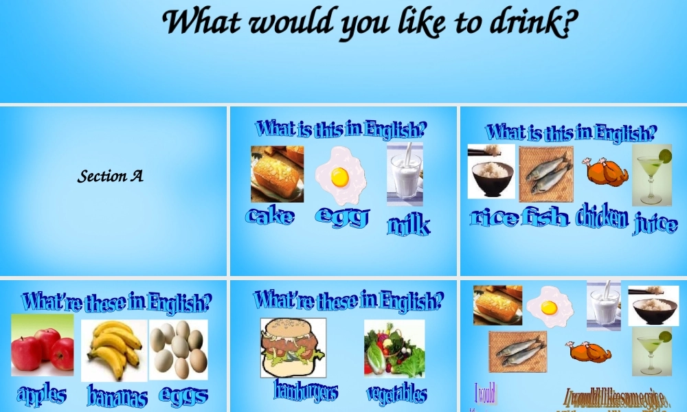 仁爱初中英语七上《Unit 3Topic 3 What would you like to drinkA》PPT课件 (3).ppt