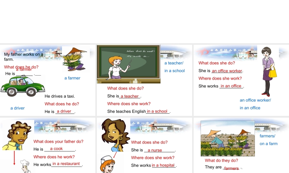 仁爱初中英语七上《Unit 3Topic 2 What do your parents doB》PPT课件.ppt