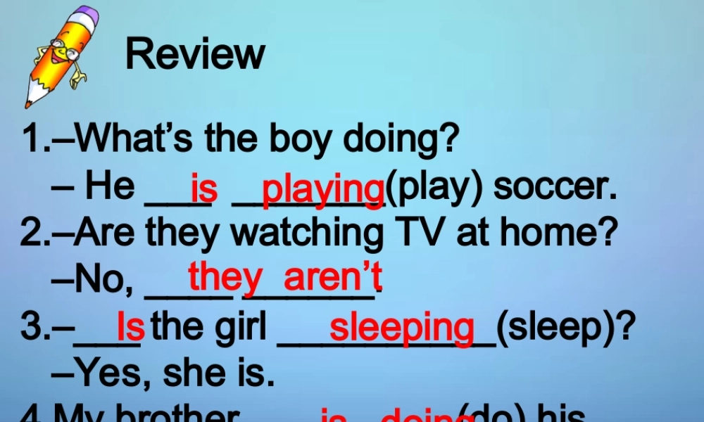 仁爱初中英语七下《Unit 5Topic 2 A few students are running around the playgroundB.》PPT课件 (2).ppt