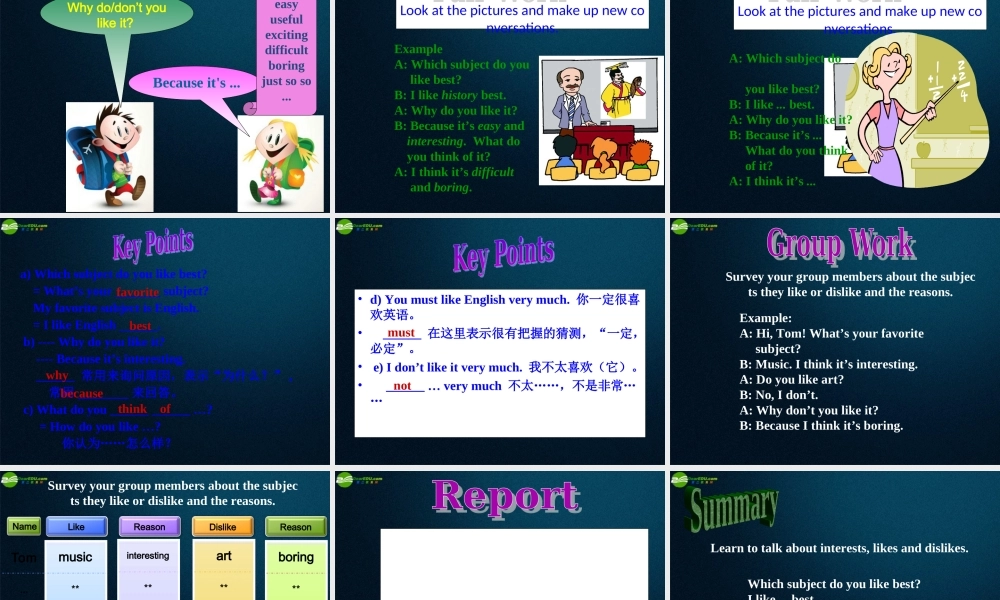 仁爱初中英语七下《Unit 5Topic 3 My school life is very interestingB.》PPT课件 (1).ppt