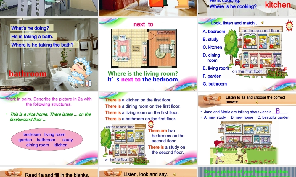 仁爱初中英语七下《Unit 6Topic 1 Is there a computer in your studyA》PPT课件.ppt