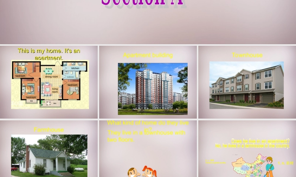 仁爱初中英语七下《Unit 6Topic 2 My home is in an apartment buildingA.》PPT课件 (1).ppt