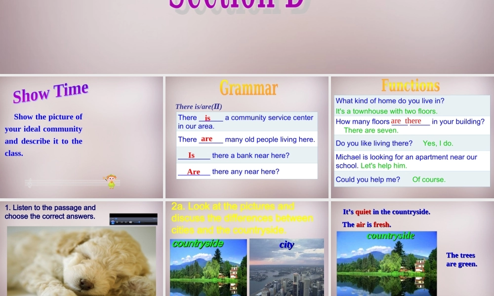 仁爱初中英语七下《Unit 6Topic 2 My home is in an apartment buildingD.》PPT课件 (1).ppt