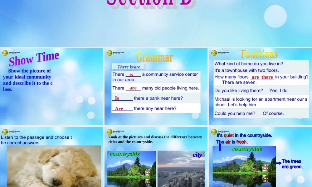 仁爱初中英语七下《Unit 6Topic 2 My home is in an apartment buildingD.》PPT课件 (2).ppt