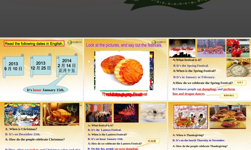 仁爱初中英语七下《Unit 8Topic 3 Let’s celebrate!A》PPT课件 (2).ppt