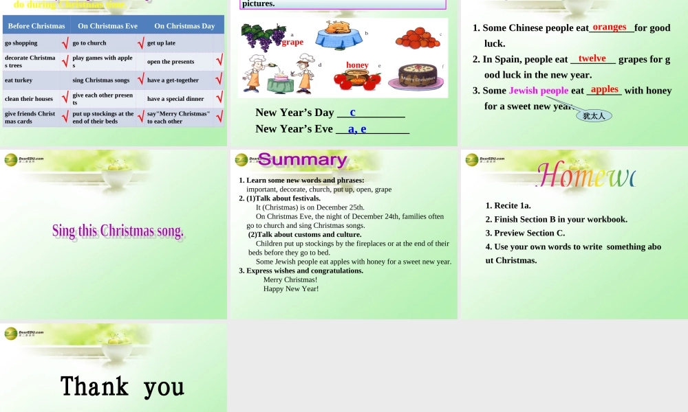 仁爱初中英语七下《Unit 8Topic 3 Let’s celebrate!B》PPT课件.ppt