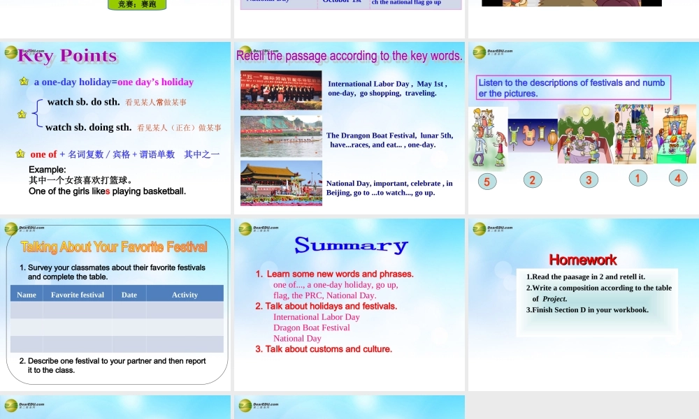 仁爱初中英语七下《Unit 8Topic 3 Let’s celebrate!D》PPT课件.ppt