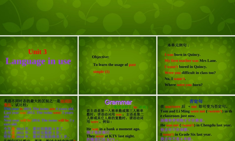 山东省茌平县洪屯镇中学七年级英语下册 Moudle 7 Unit 3 Language in use课件 .ppt