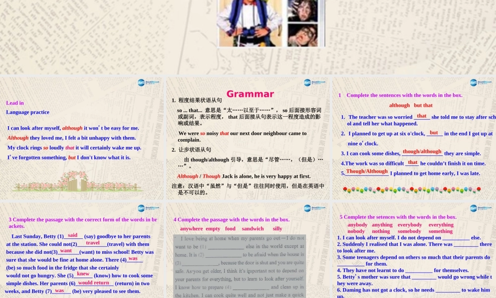 山东省高密市立新中学九年级英语上册 Module 4 Unit 3 Language in use课件.ppt