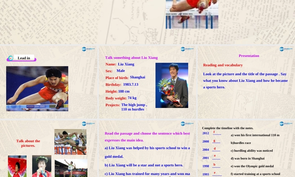 山东省高密市立新中学九年级英语上册 Module 8 Unit 2 He was invited to competitions around the world课件.ppt