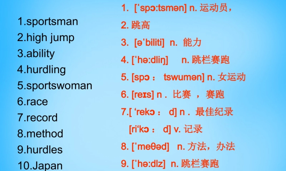 山东省高密市银鹰文昌中学九年级英语上册 Module 8 Unit 2 He was invited to competitions around the world单词短语课件.ppt