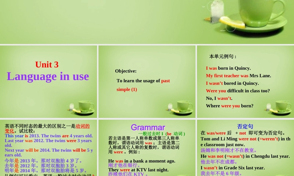 山东省聊城市茌平县洪屯中学七年级英语下册 Module 7 Unit 3 Language in use课件 .ppt