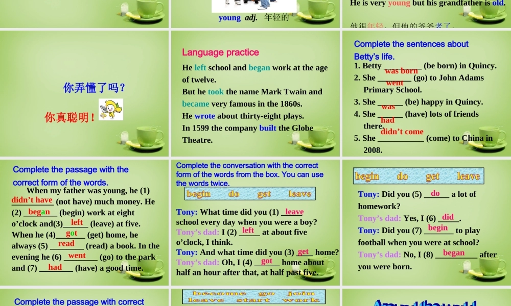 山东省聊城市茌平县洪屯中学七年级英语下册 Module 9 Unit 3 Language in use课件 .ppt