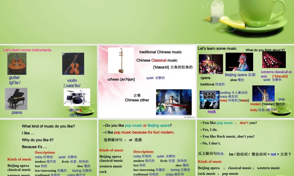 山东省聊城市茌平县洪屯中学七年级英语下册 Module 12 Unit 1 It’s so beautiful课件 .ppt