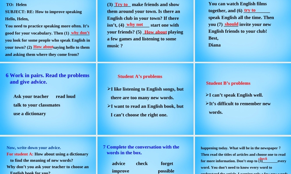 山东省寿光市实验中学八年级英语上册 Module 1 Unit 3 Language in use课件2 .ppt