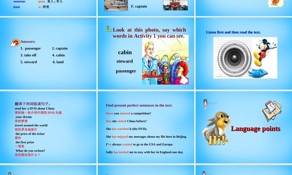 山东省寿光市实验中学八年级英语下册 Module 2 Experiences Unit 1 I ' ve also entered lots of speaking competitions课件 .ppt