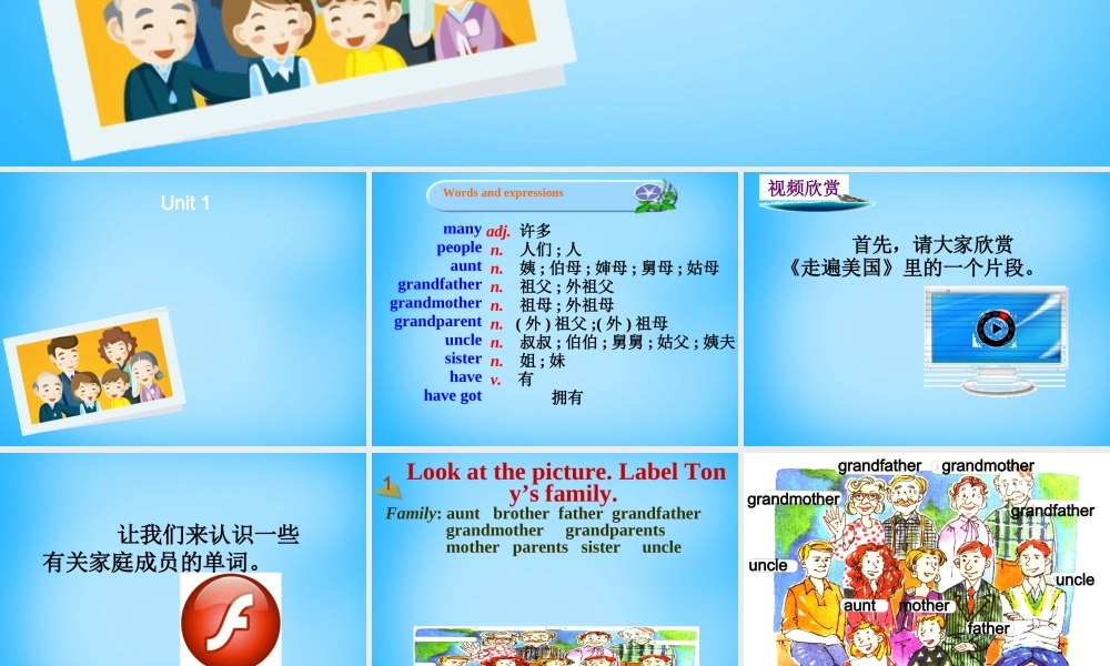山东省寿光市实验中学七年级英语上册 Module 2 My family Unit 1 Is this your mum课件 （新版）外研版.ppt