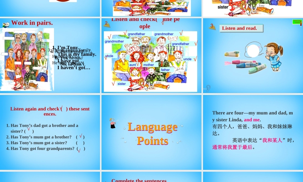 山东省寿光市实验中学七年级英语上册 Module 2 My family Unit 1 Is this your mum课件 （新版）外研版.ppt