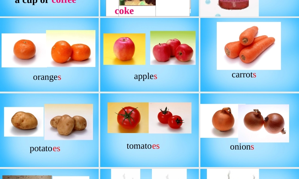 山东省寿光市实验中学七年级英语上册 Module 4 Healthy food Unit 3 Language in use课件 （新版）外研版.ppt