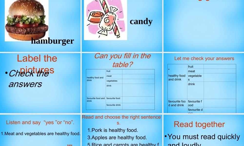 山东省寿光市实验中学七年级英语上册 Module 4 Healthy food Unit 2 Is your food and drink healthy课件 （新版）外研版.ppt