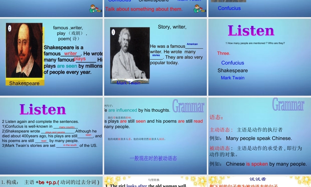 山东省潍坊高新技术产业开发区东明学校九年级英语上册 Module 7 Unit 1 We’re still influenced by Confucius’s ideas课件.ppt