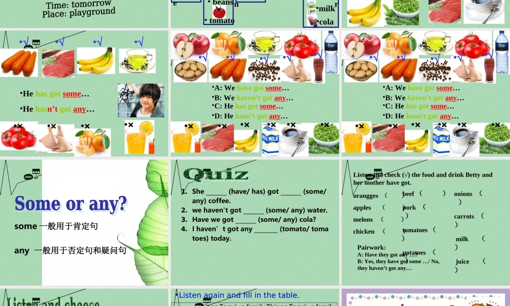 山东省潍坊高新技术产业开发区东明学校七年级英语上册 Module 4 Unit 1 We’ve got lots of apples课件 （新版）外研版.ppt