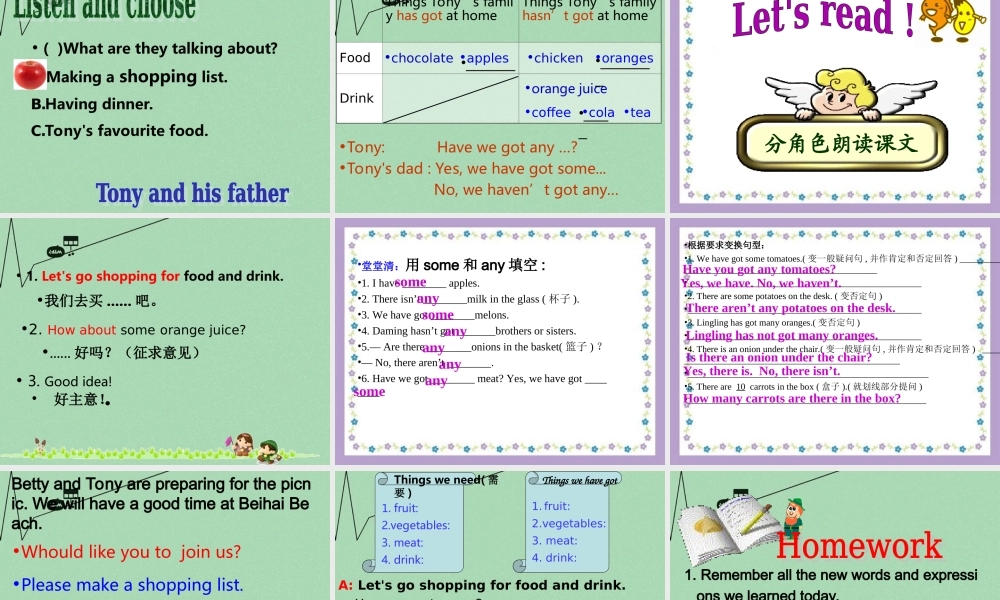 山东省潍坊高新技术产业开发区东明学校七年级英语上册 Module 4 Unit 1 We’ve got lots of apples课件 （新版）外研版.ppt