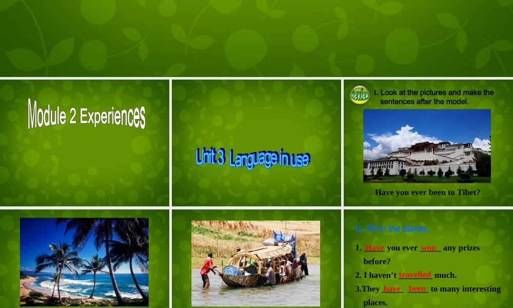 山东省潍坊高新技术产业开发区浞景学校八年级英语下册《Module 2 Unit 3 Language in use》课件 .ppt