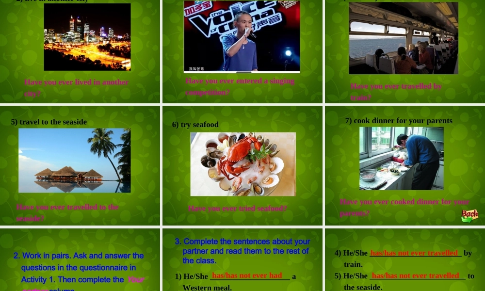 山东省潍坊高新技术产业开发区浞景学校八年级英语下册《Module 2 Unit 3 Language in use》课件 .ppt