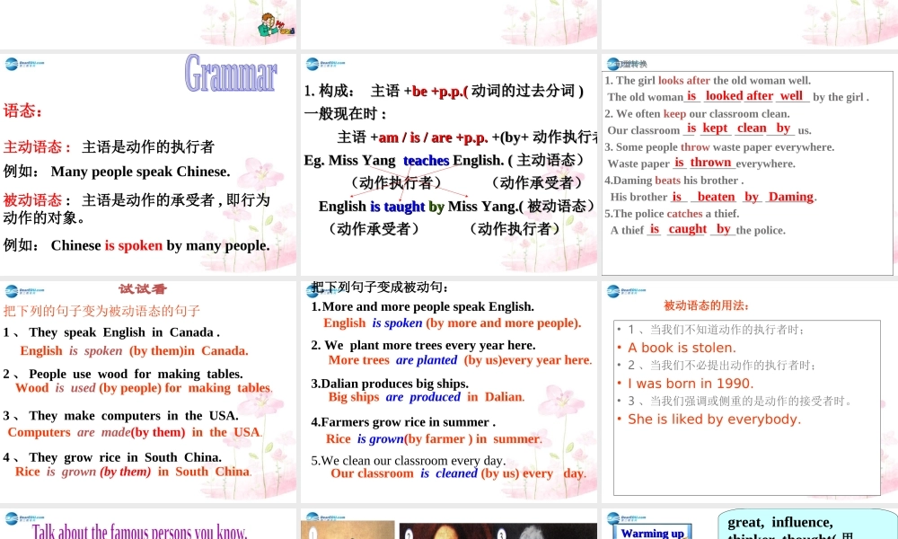 山东省潍坊高新区浞景学校九年级英语上册 Module7 Unit 1 We’re still influenced by Confucius’s ideas课件.ppt