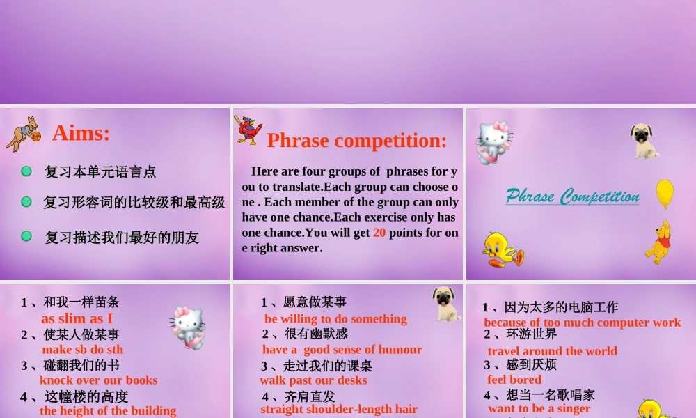 山西省太原市第五中学八年级英语上册 Unit 1 Will people have robots revision课件 鲁教版.ppt