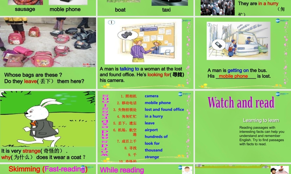 四川省华蓥市明月镇七年级英语下册 Module 1 Lost and found Unit 2 Are they yours课件 .ppt