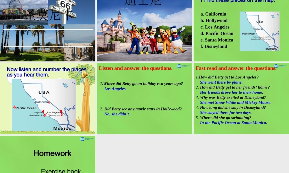 四川省华蓥市明月镇七年级英语下册 Module 10 A holiday journey Unit 1 What did you do（第1课时）课件 .ppt