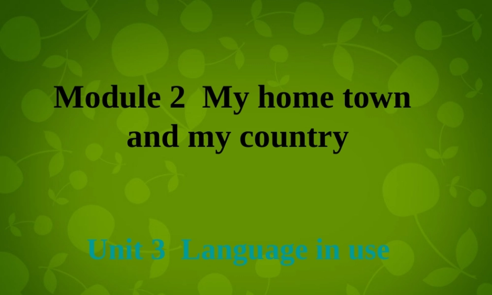四川省华蓥市明月镇小学八年级英语上册 Module 2 Unit 3 Language in use 2课件 .ppt
