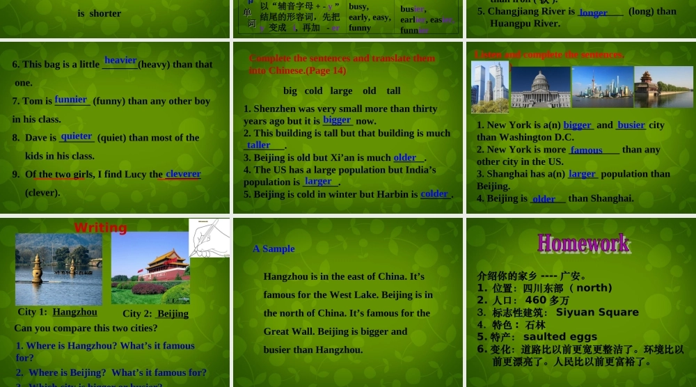 四川省华蓥市明月镇小学八年级英语上册 Module 2 Unit 3 Language in use 2课件 .ppt